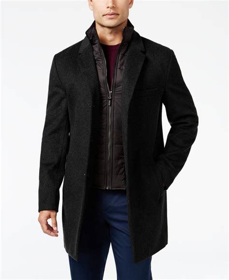 michael kors men regular fit topcoat|Michael Kors men's overcoat.